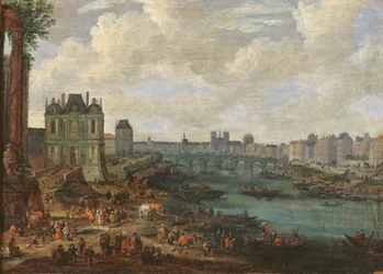 El Sena y La Porte de la Conférence, c.1689